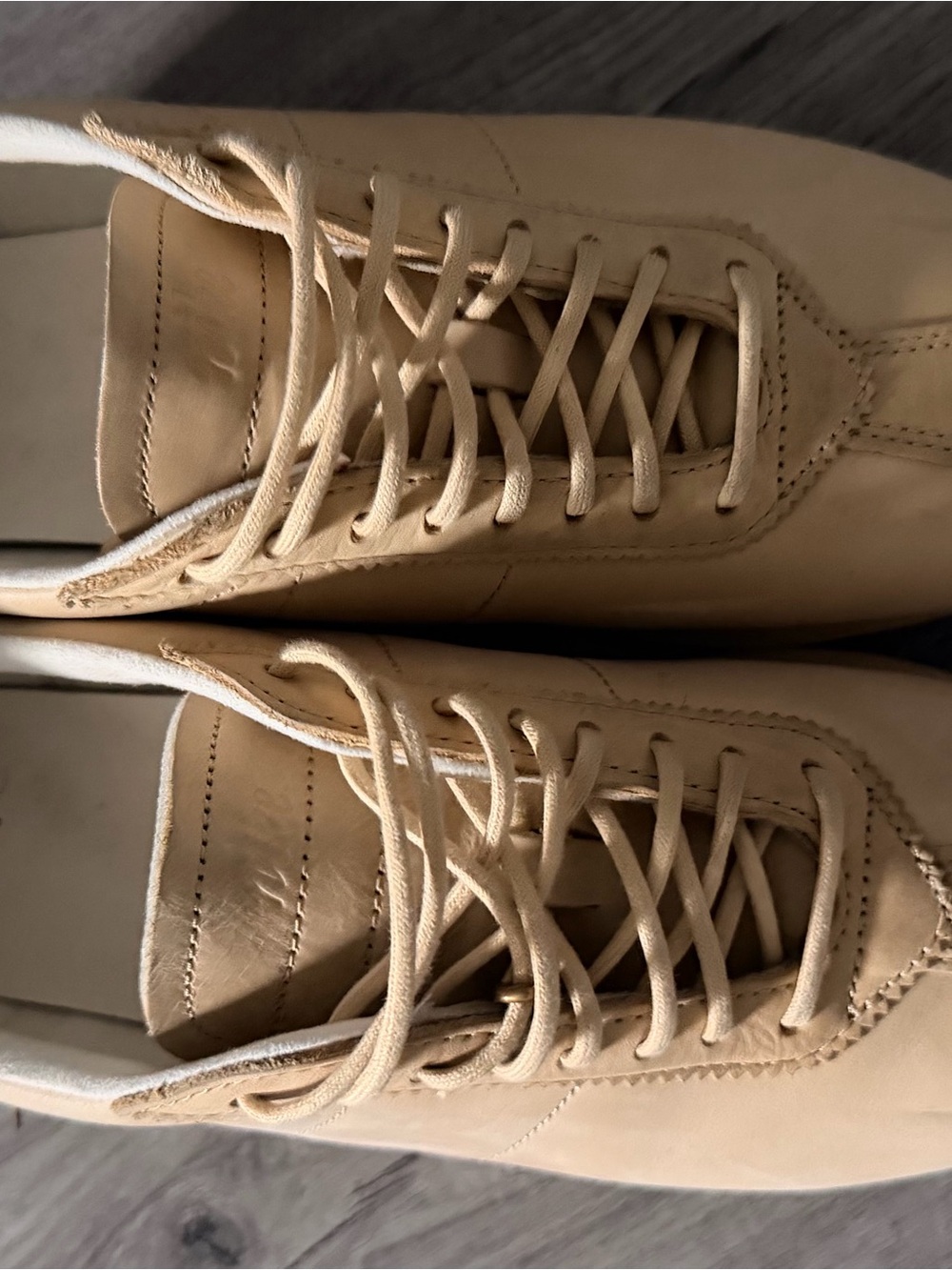 Aritzia X Nike limited edition LD-1000 Beige Suede Lace-Up Women's Sneakers - Picture 6 of 9